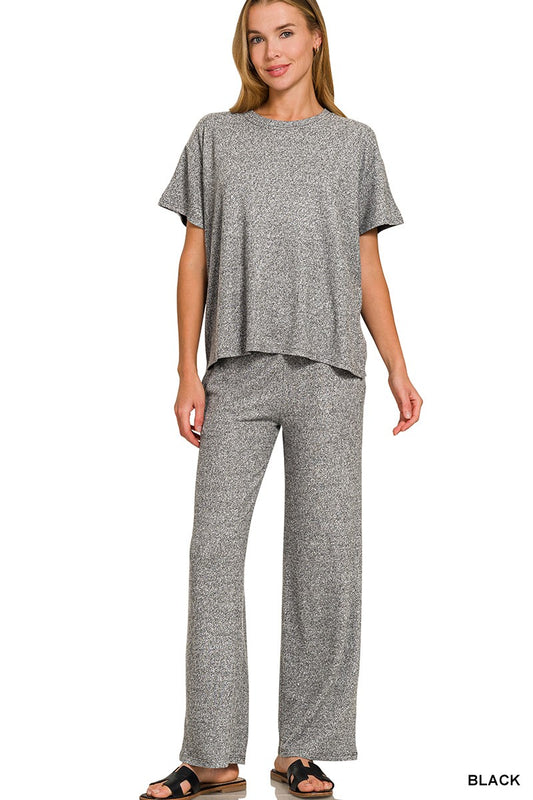 Melange Pant Set