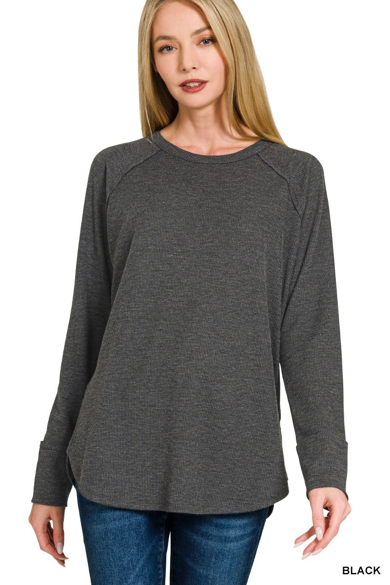 Baby Waffle Long Sleeve Top