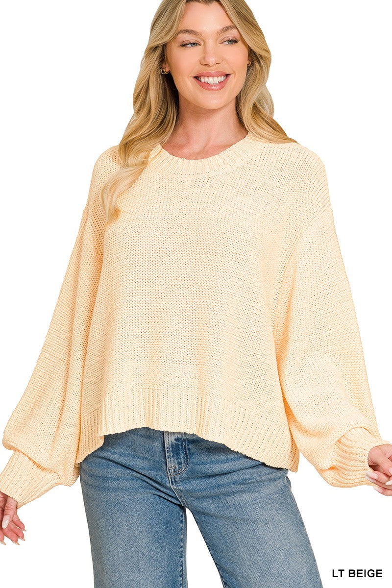 Oversized Baloon Sleeve Sweater