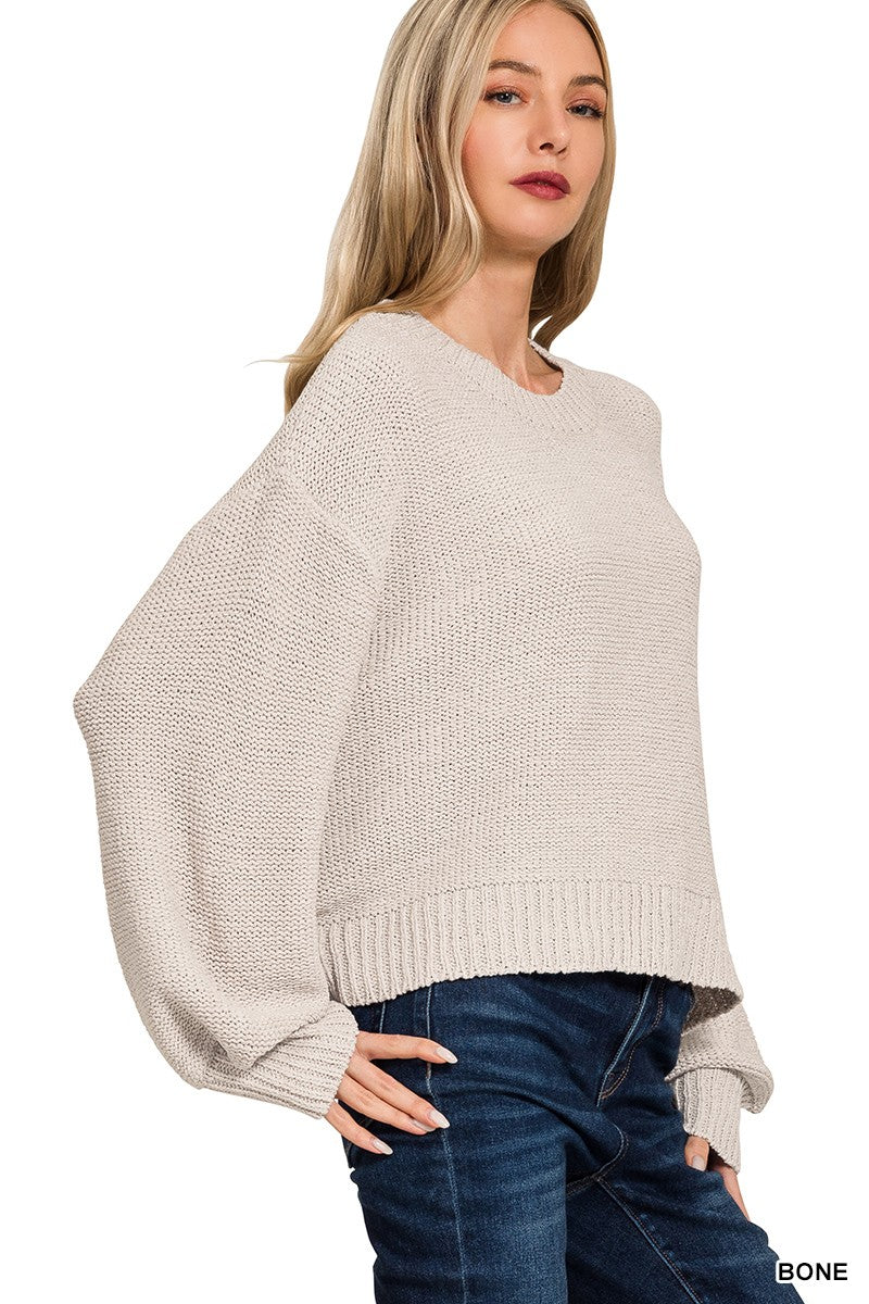 Oversized Baloon Sleeve Sweater