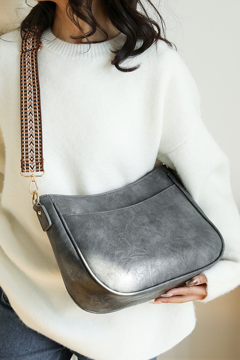 Vegan Leather Messenger Bag