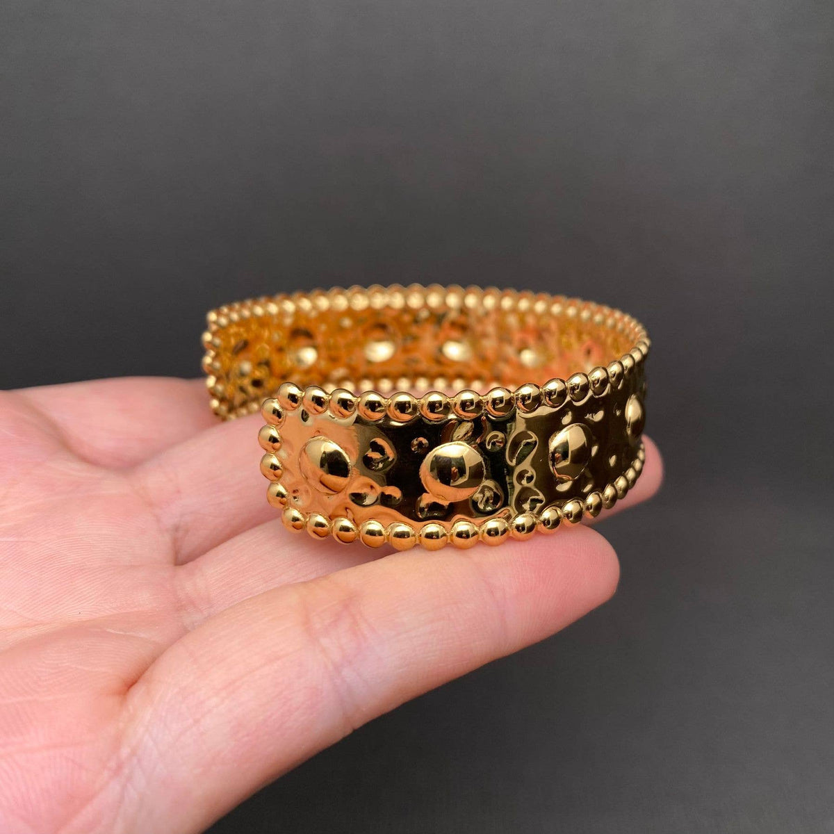 18K Gold Plated Stainless Steel Cuff - FGS