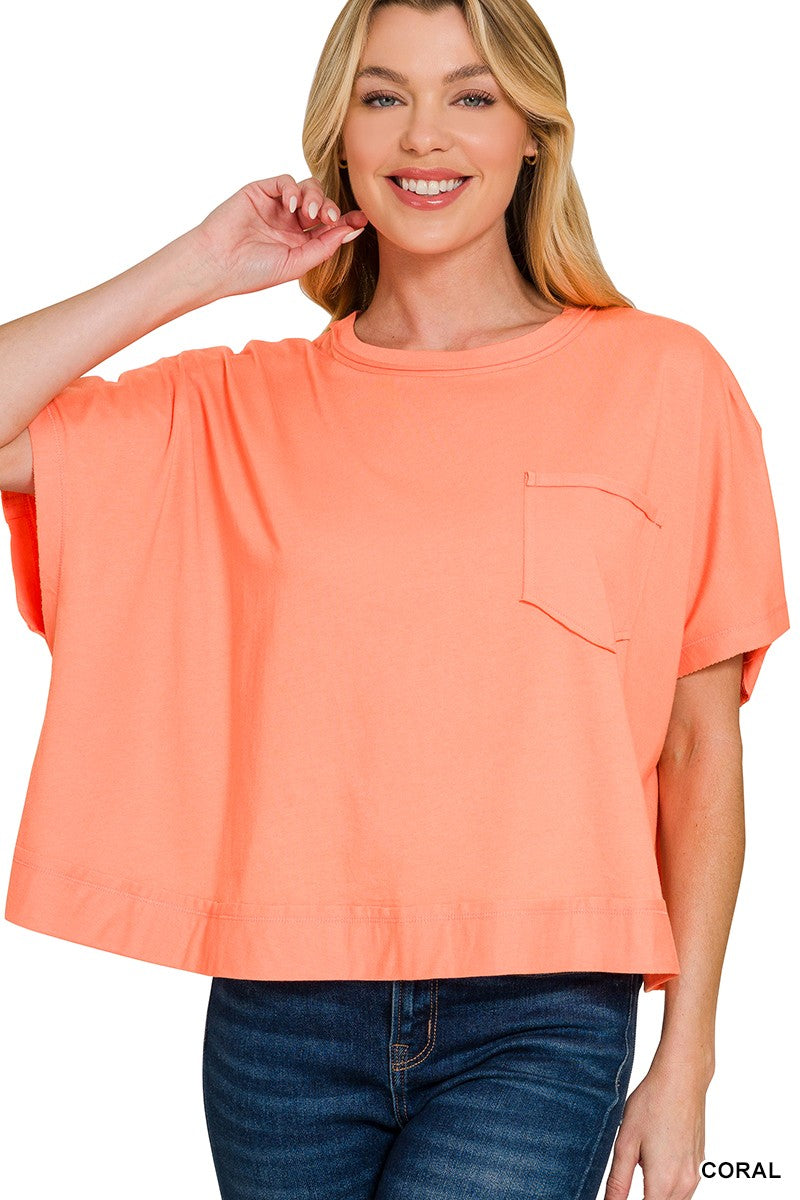 Exposed Seam Boxy Top