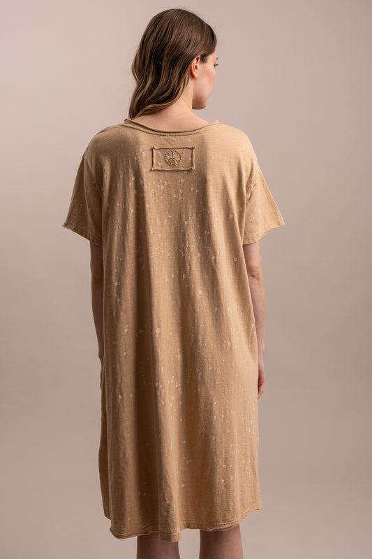Embroidered Tshirt Dress