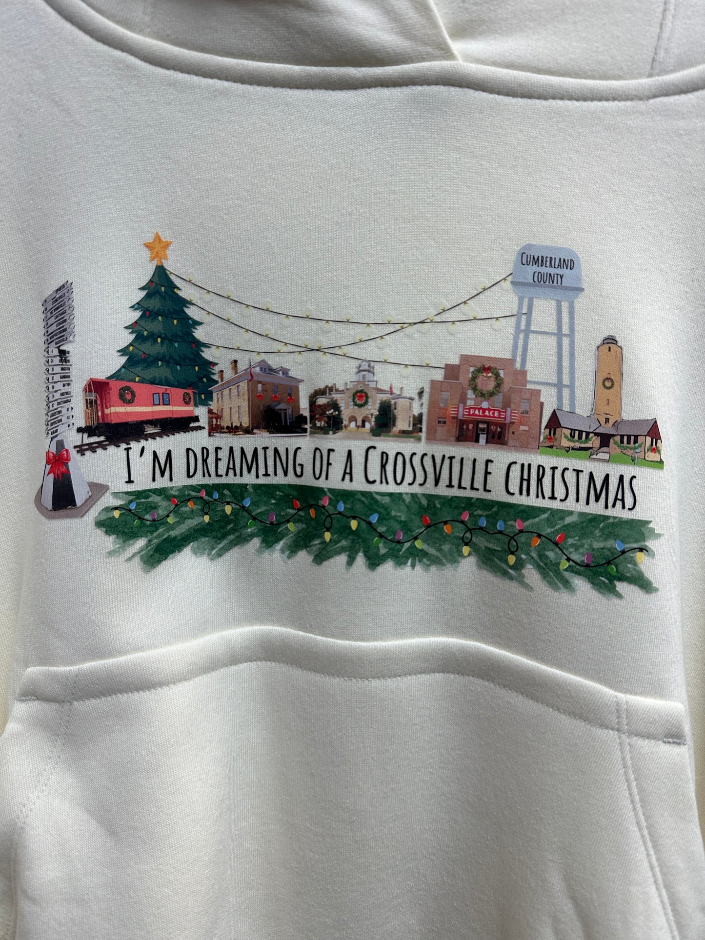 Oversized Crossville Christmas Sweatshirt