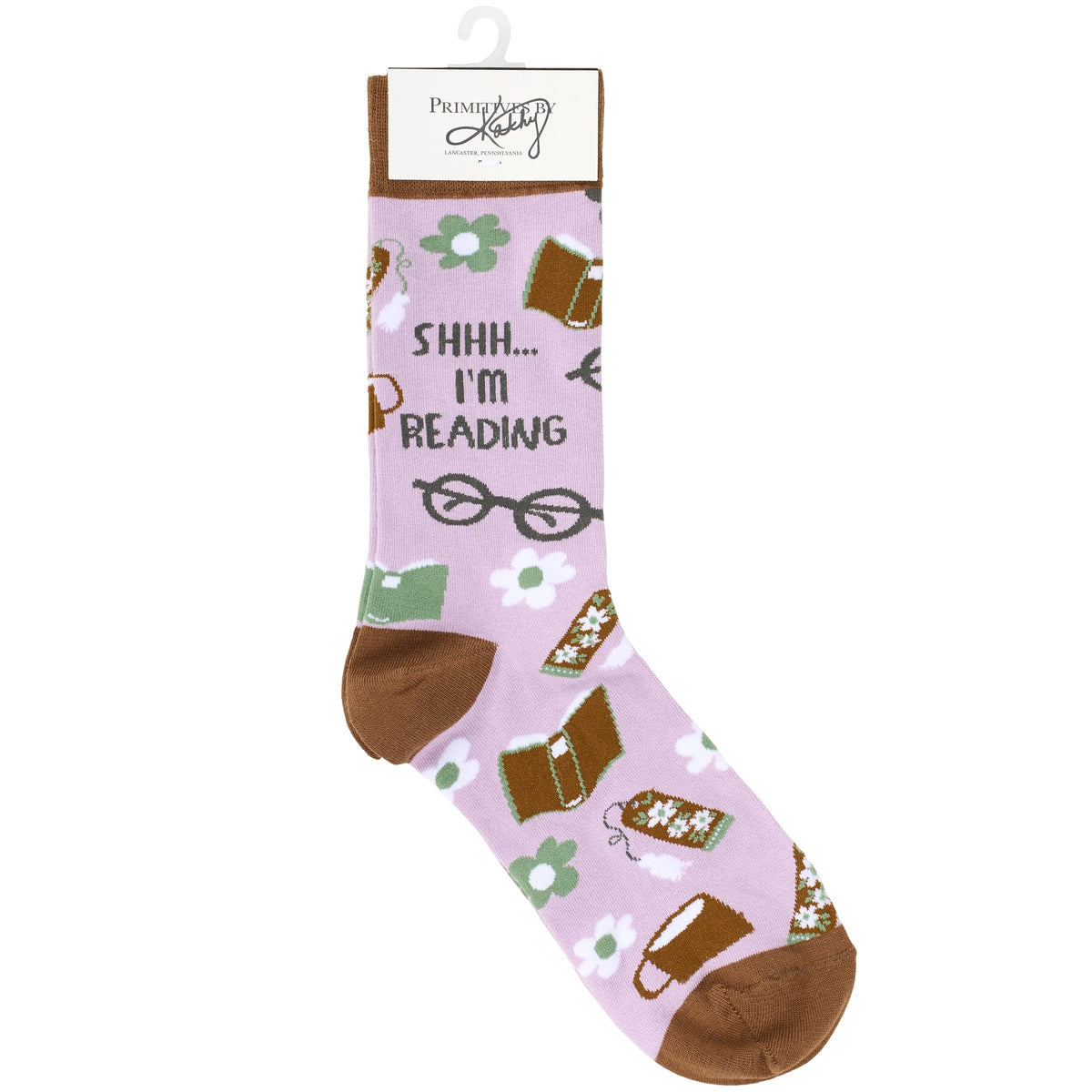 Shhh I'm Reading Socks