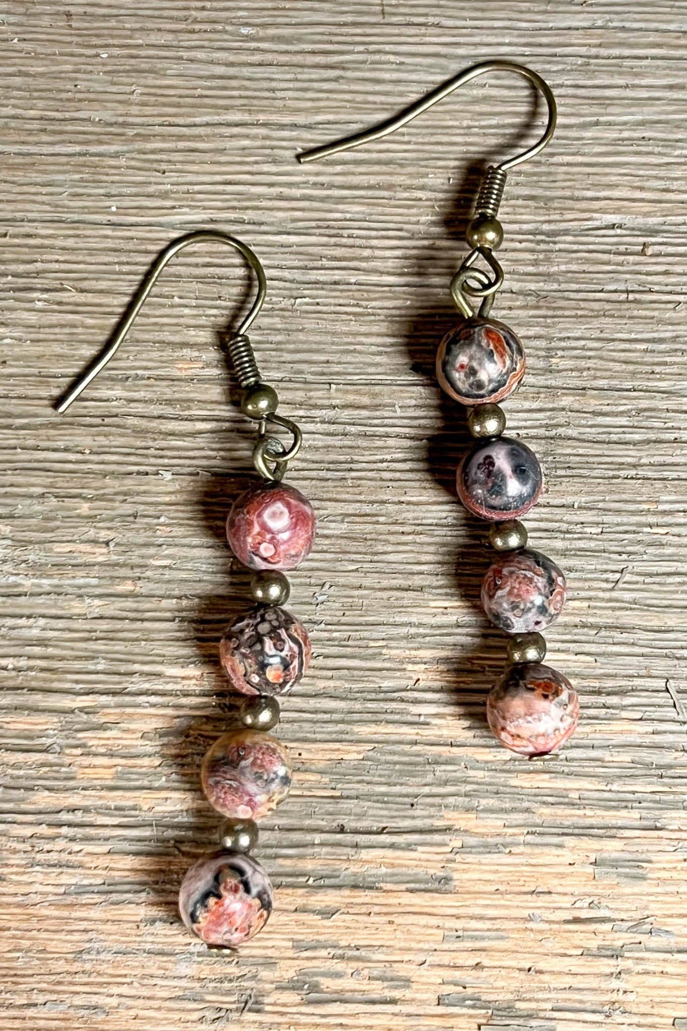 Elyse Earrings Rhodonite