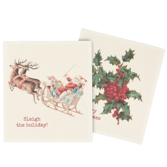 Christmas Swedish Dishcloth Set