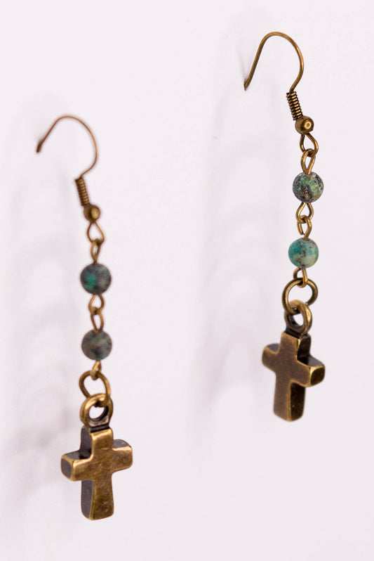 Phoebe Earring in African Turquoise