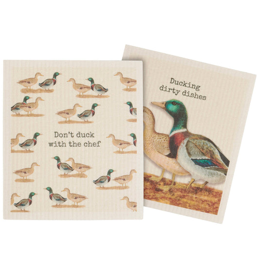Ducking Dirty Dishes Swedish Dishcloth Set