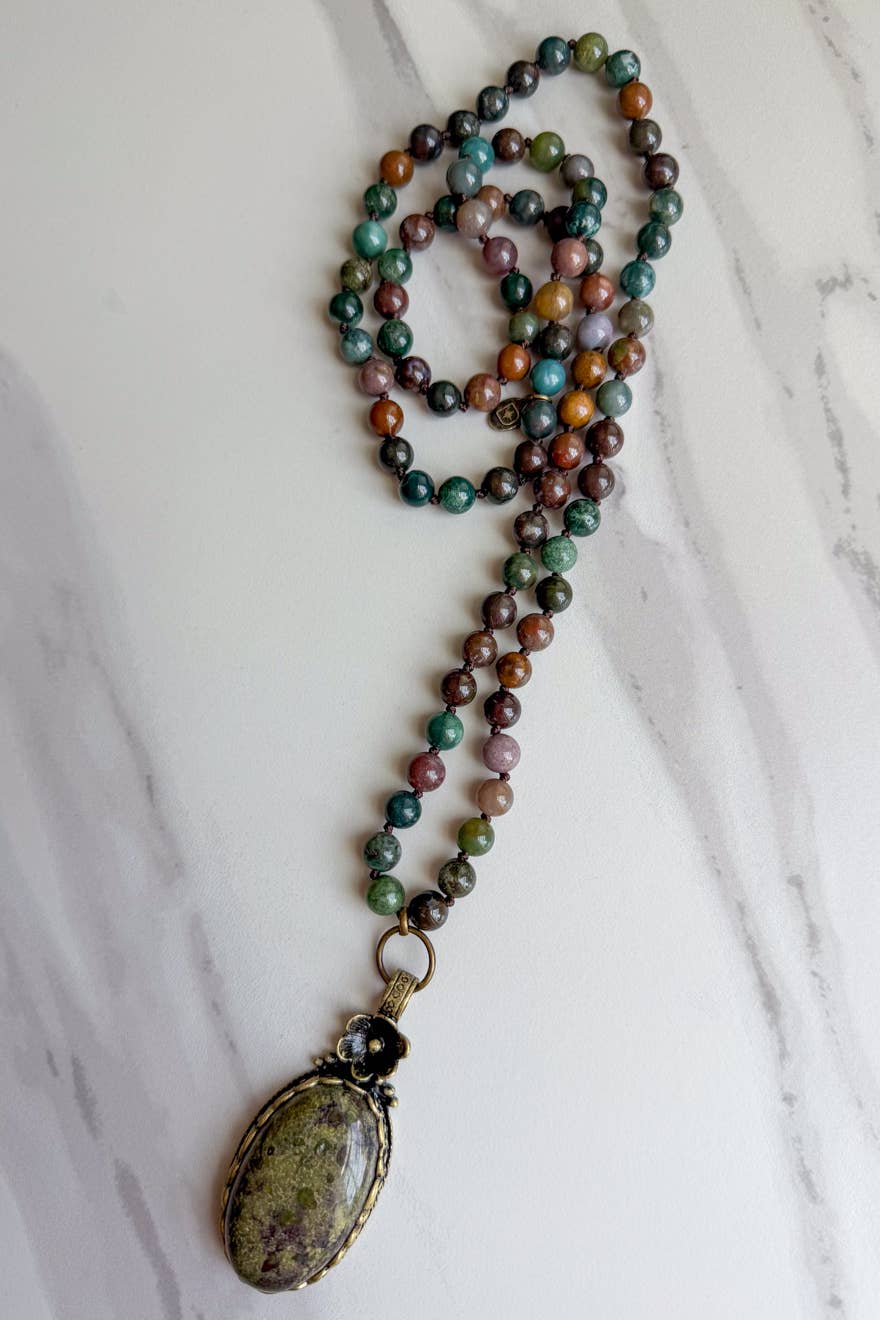 Florette Necklace- India Agate