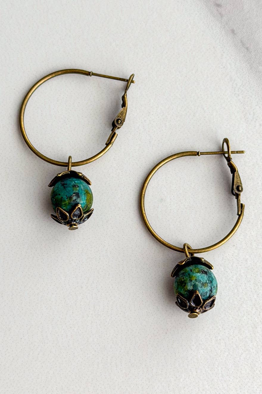 Yvonne Earrings- African Turquoise