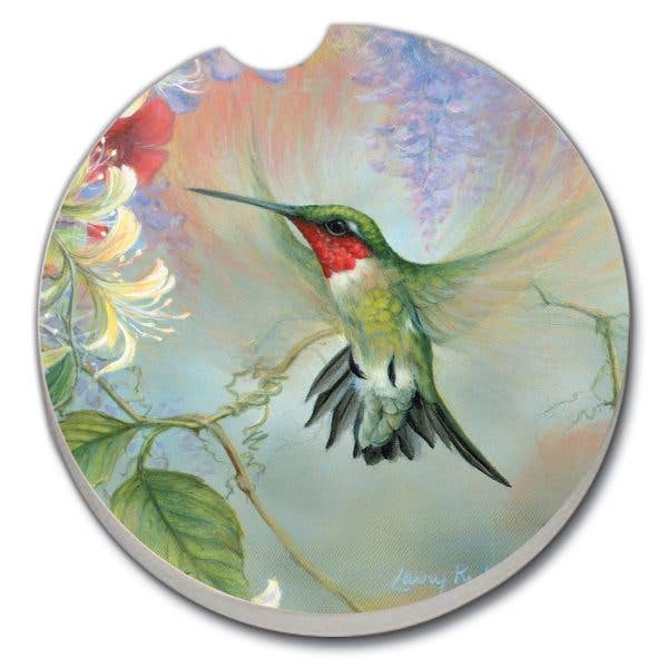 Feathered Friend Absorbent Stone Car Coaster 1 Pk