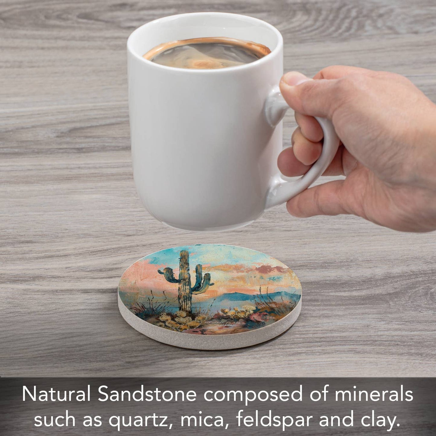 "Desert Dream" Single Sandstone Coaster