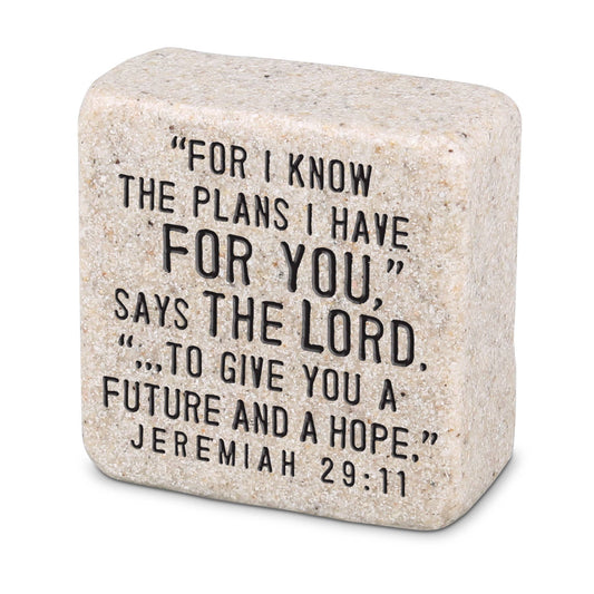 LCP His Plans Scripture Stone