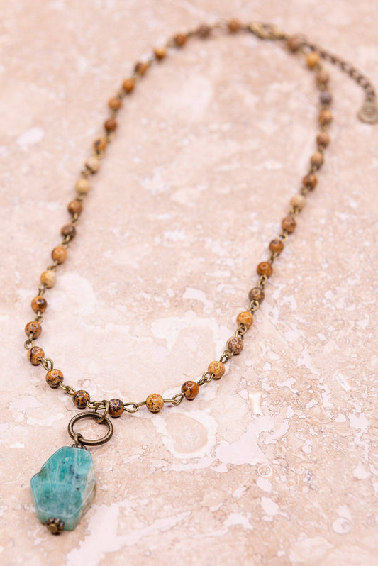 Courtney Necklace in Jasper