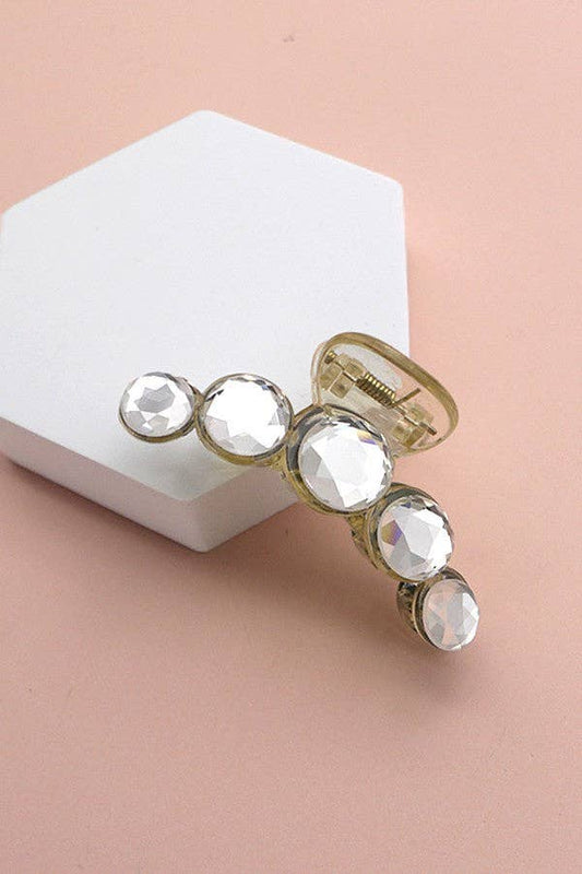 CRYSTAL RHINESTONE HAIR CLAW CLIPS CLEAR