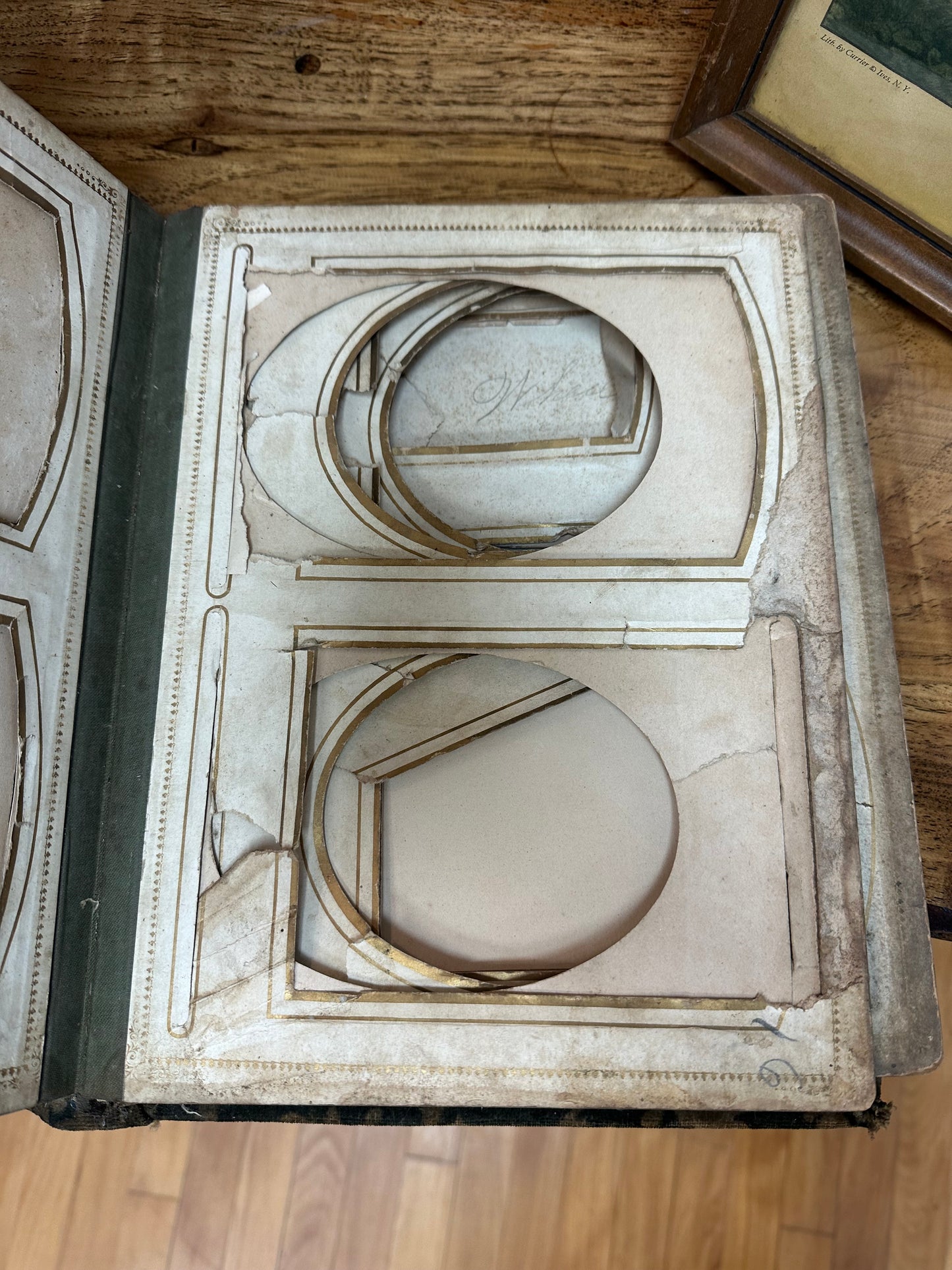 Antique Velvet Photo Album