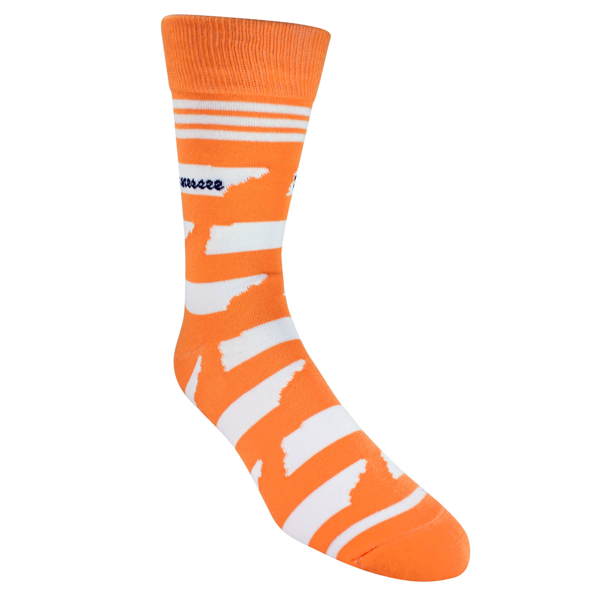 Tennessee Shapes in Orange and White - Men's Socks