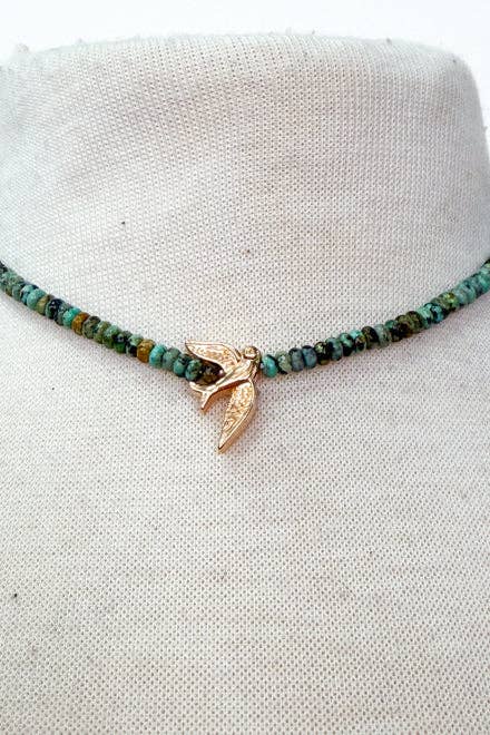 Lulu Necklace - African Turquoise