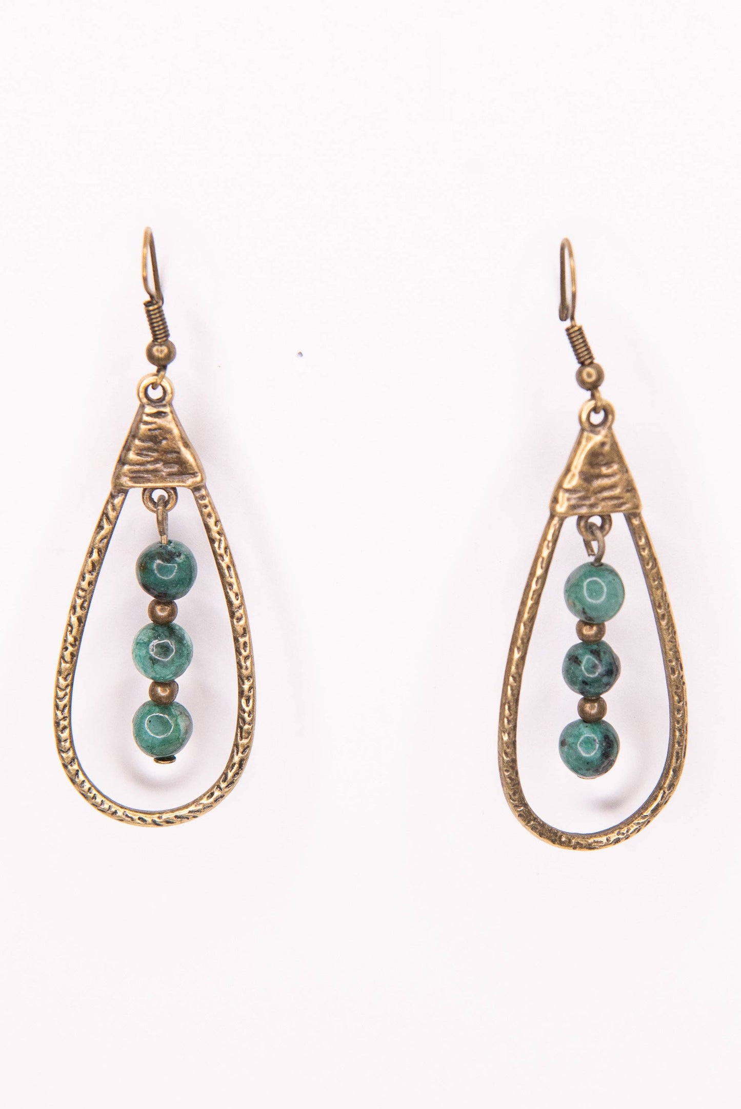 Sherri Earrings in African Turquoise