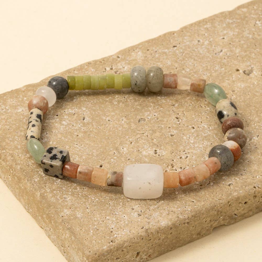 Mixed Beads Strech Bracelet: MU