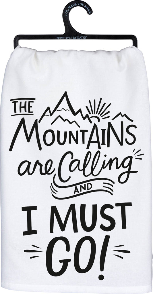 The Mountains Are Calling Kitchen Towel