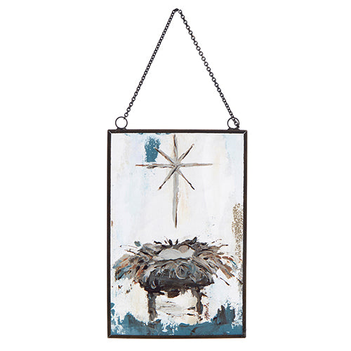 BABY JESUS IN MANGER ORNAMENT