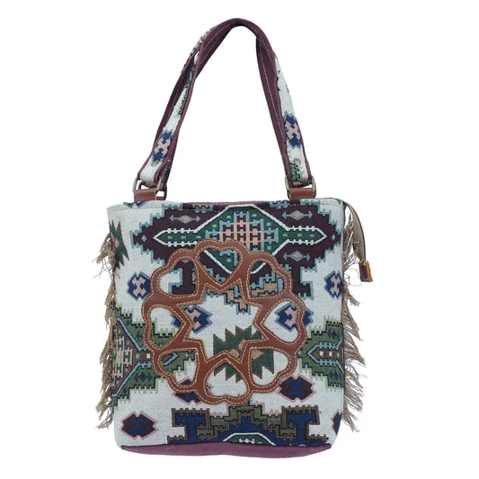 Aztec Canvas & Leather Women's Fanny Mini Tote