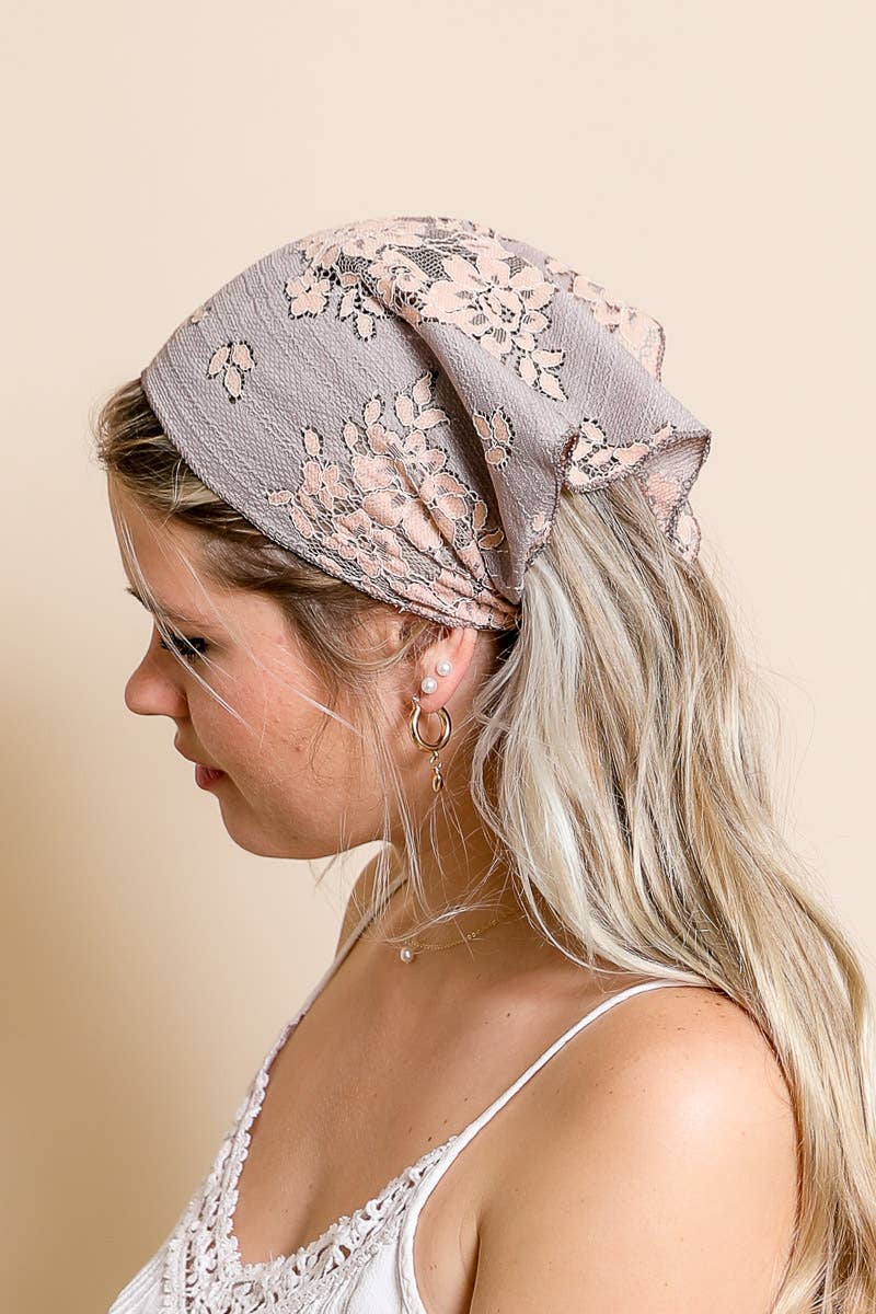 Boho Lace Headscarf