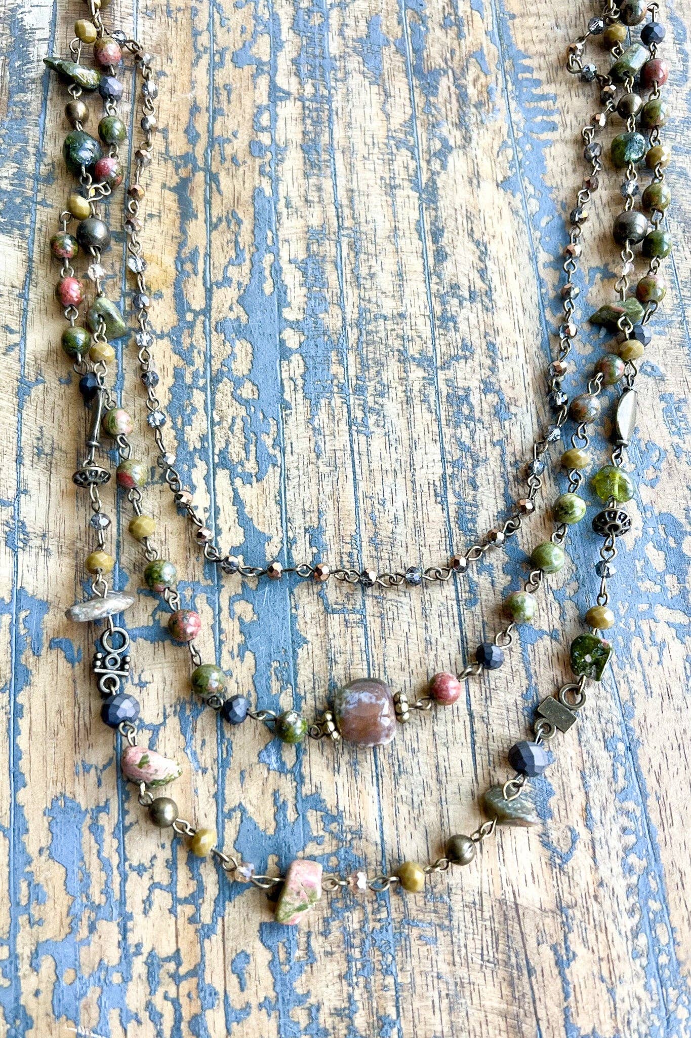 Medina Necklace Unakite