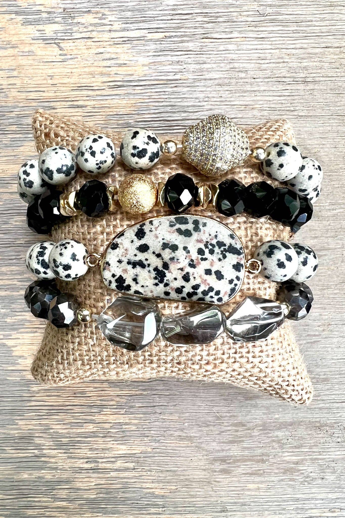 Julia Bracelet Set Dalmatian