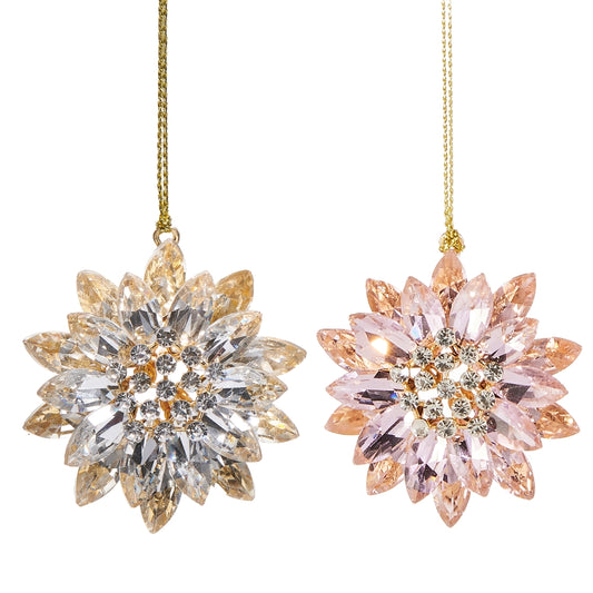 2" Pastel Jeweled Brooch Ornament