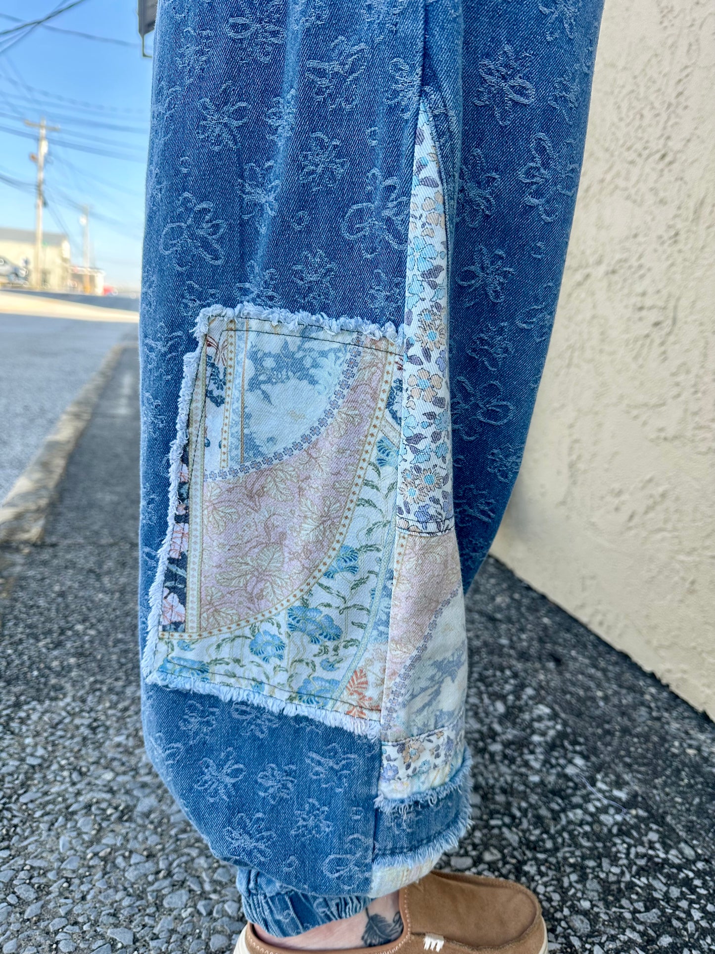 Denim Patchwork Jogger