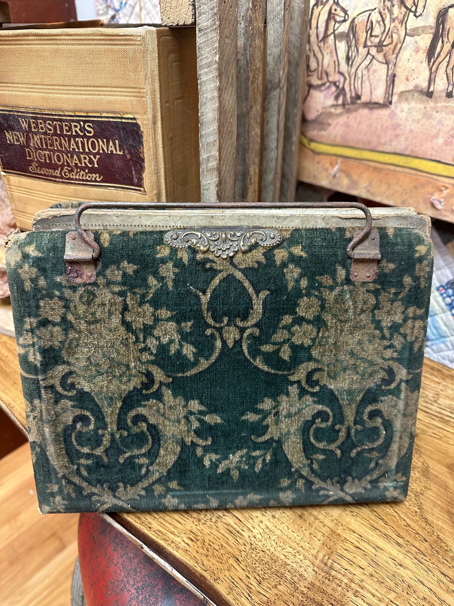 Antique Velvet Photo Album