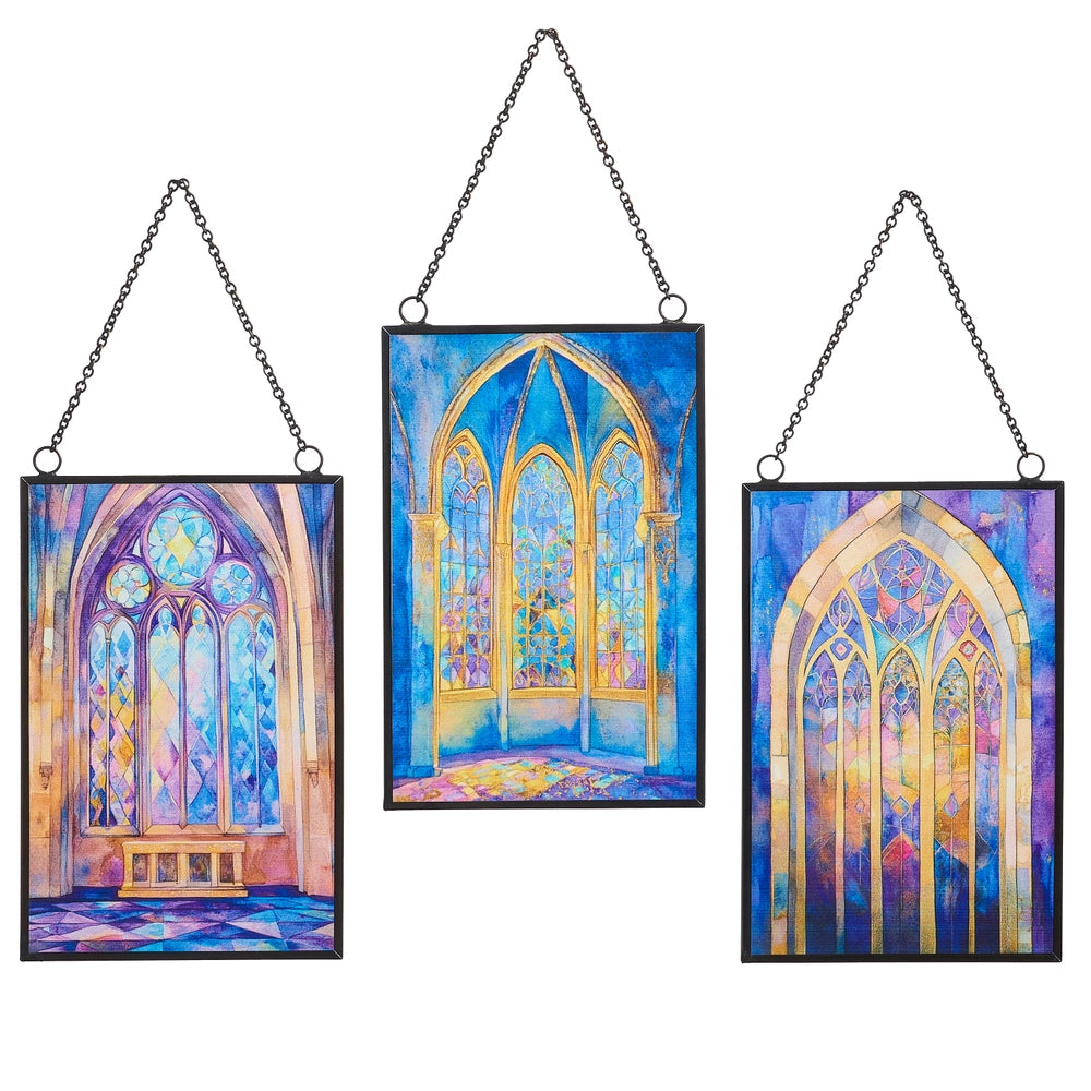 6" Stained Glass Window Ornament