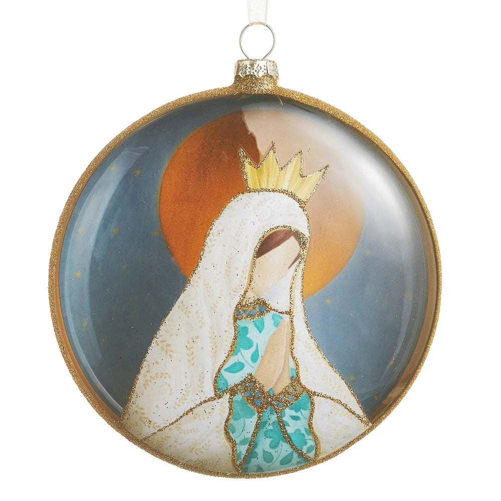 4.75" Holy Mother Disc Ornament