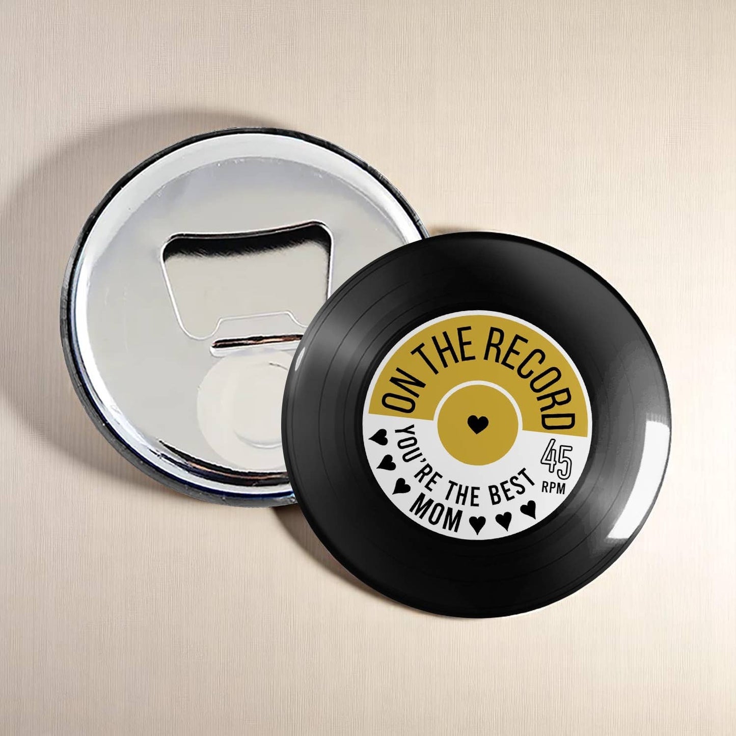 Tap and Play | Scannable Vinyl Record Magnets: Spinning Faith and Love / Magnet