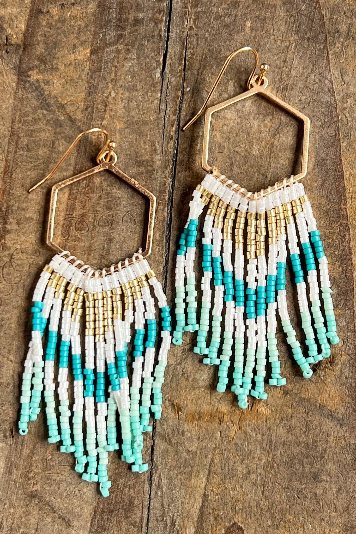 Calypso Earring White/Turquoise