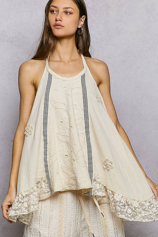 Crochet Halter Neck Top