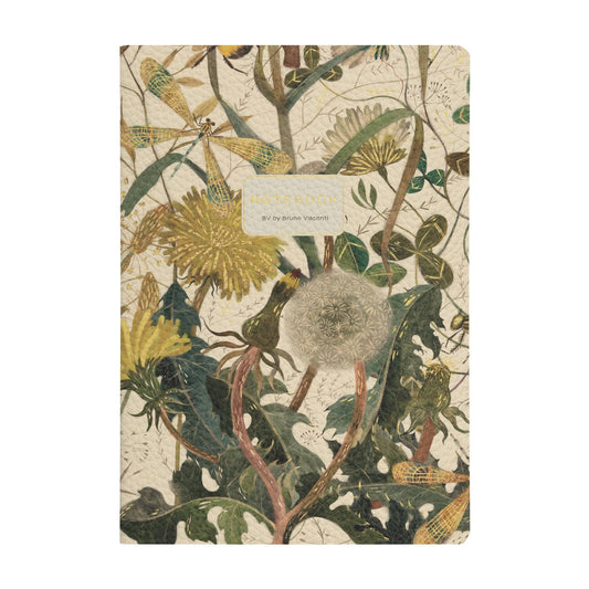 Vegan Leather A5 Notebook - Summer Greens