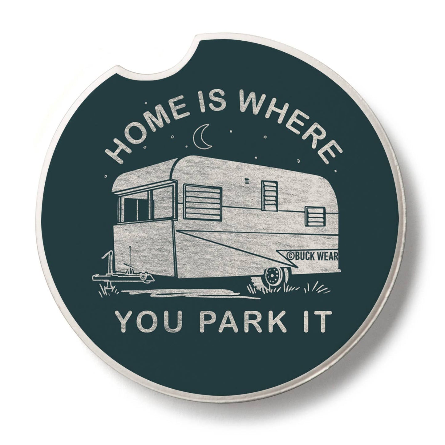 "Park It" Absorbent Stone Car Coaster