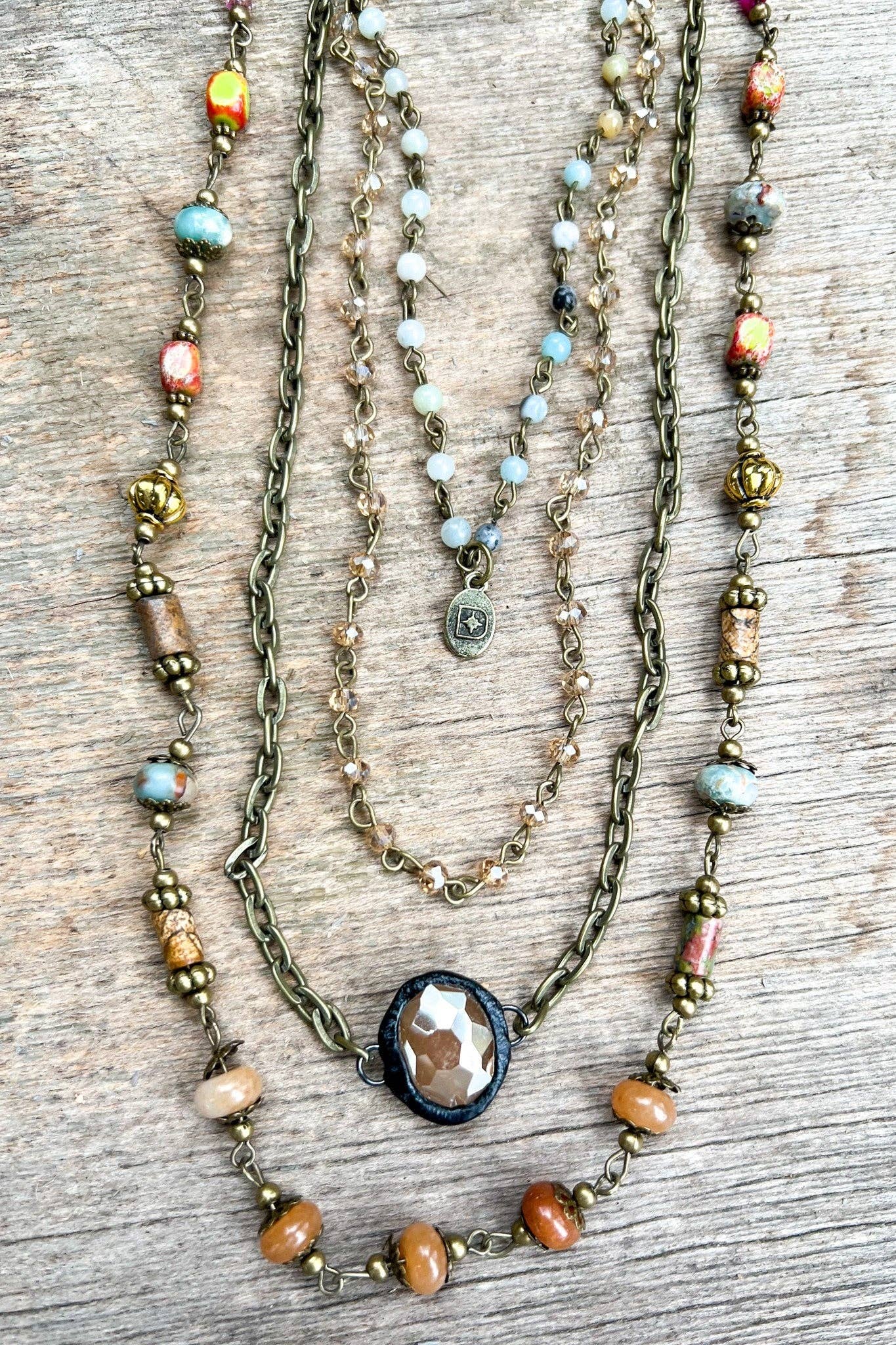 Justina Necklace: Imperial Jasper
