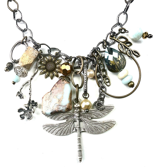 NK CHUNKY JUNK COLLAGE W/DRAGONFLY