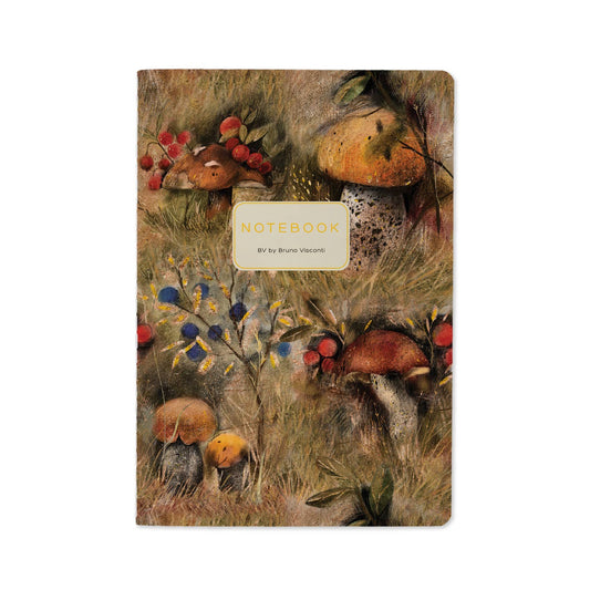A5 Notebook -  Mushrooms Watercolor