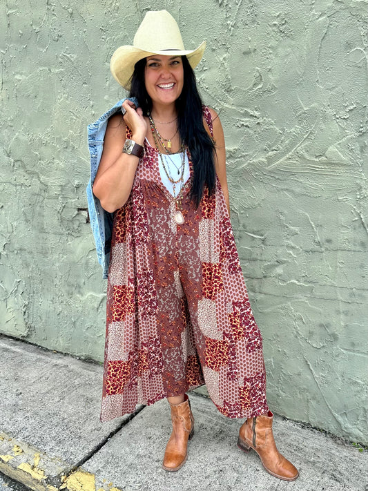 Patchwork Jumpsuit