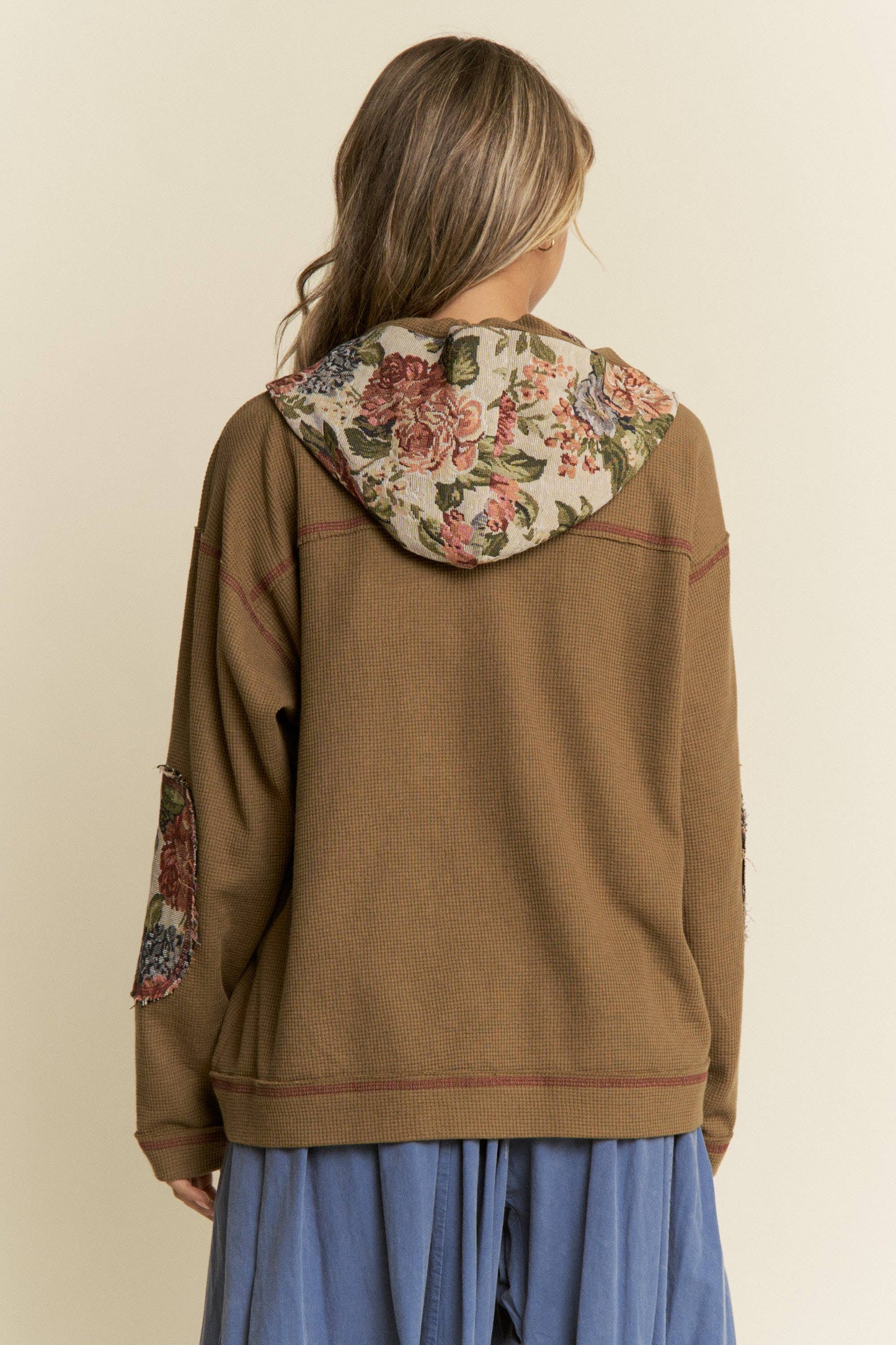 Teddy Bear Design Knit Hooded Jacket