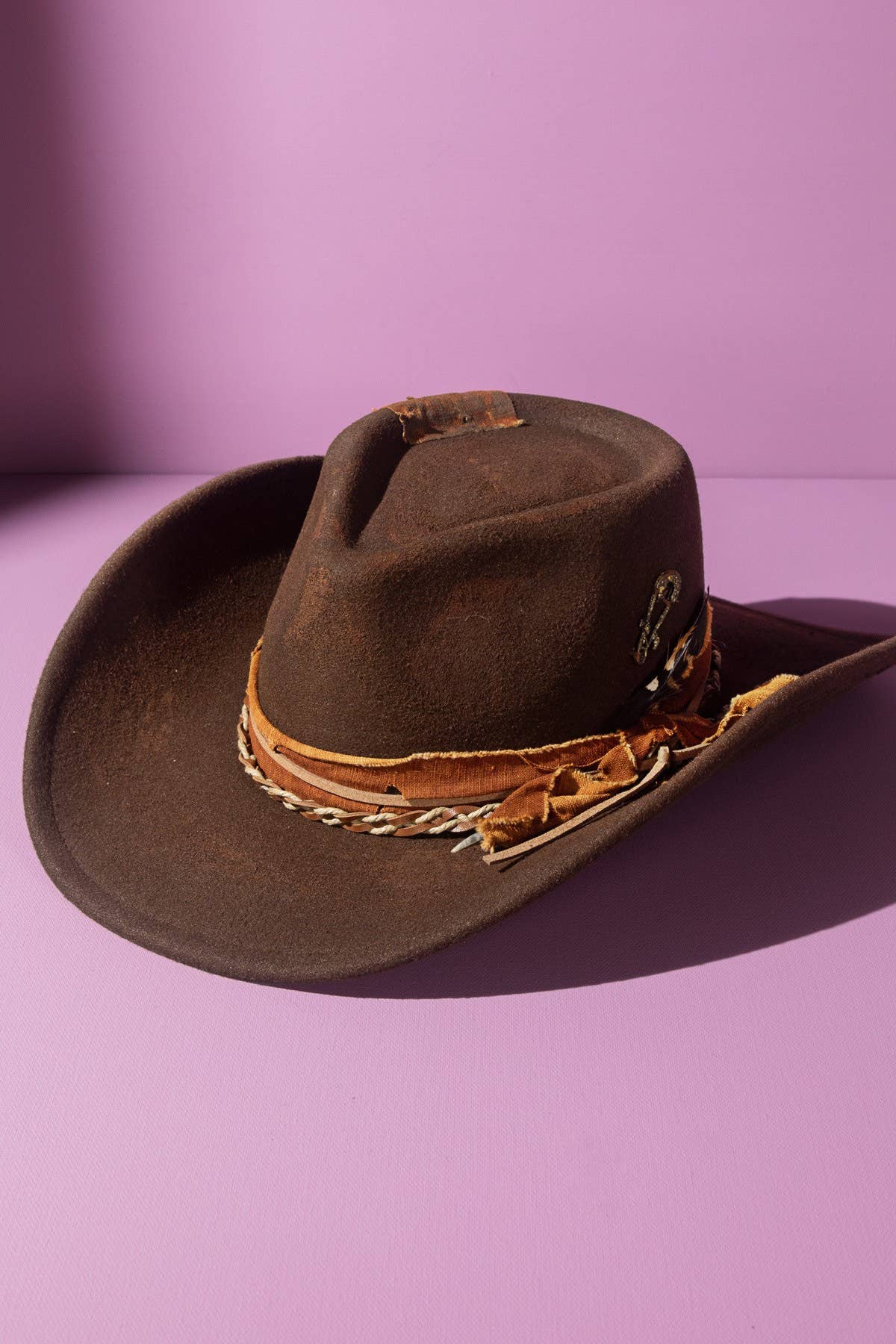 Vintage Versatile Shapeable Cowgirl & Fedora Hat : BRW-BROWN