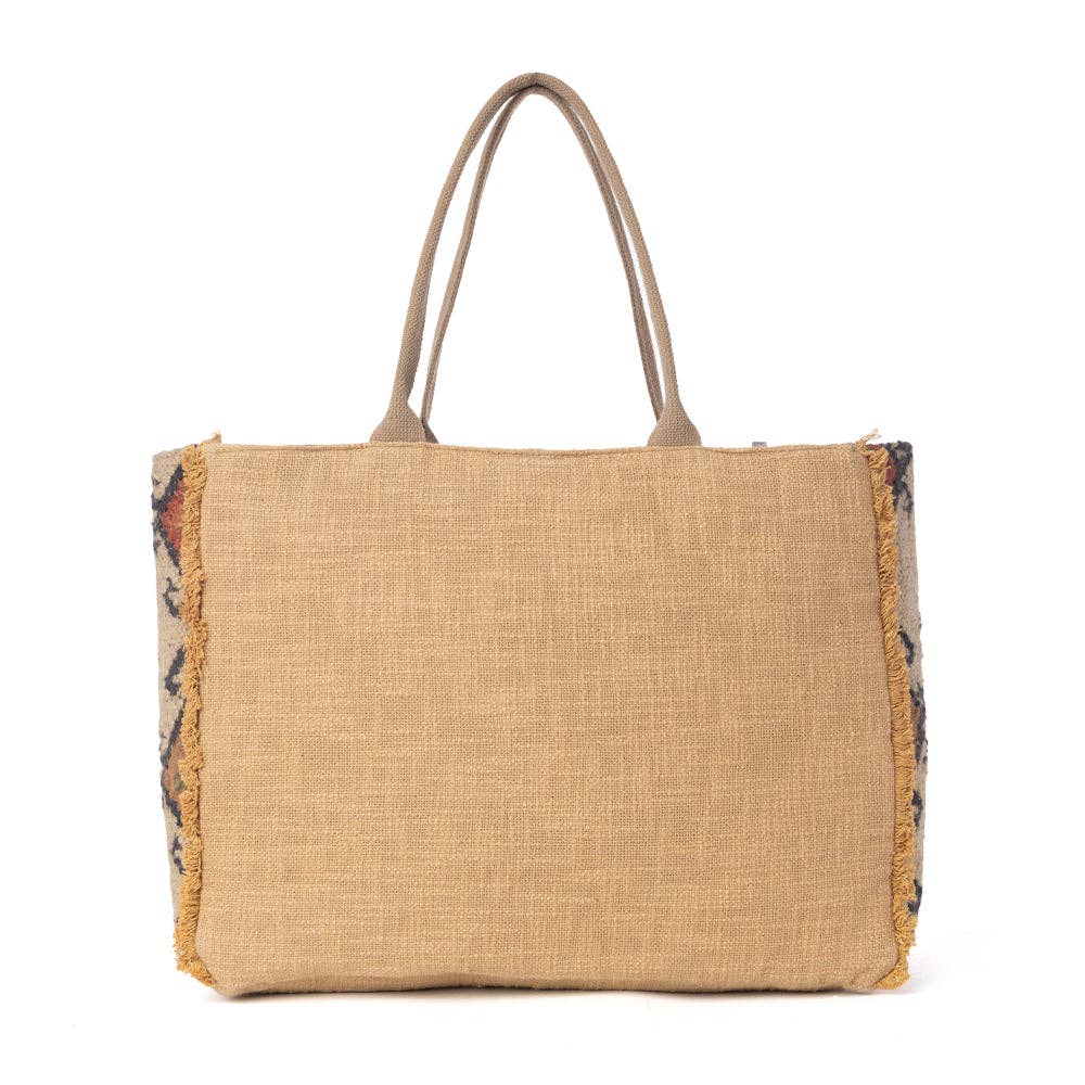 Desert Loom Jute Weekender Bag in Sunbaked Aureate: Sunbaked Aureate