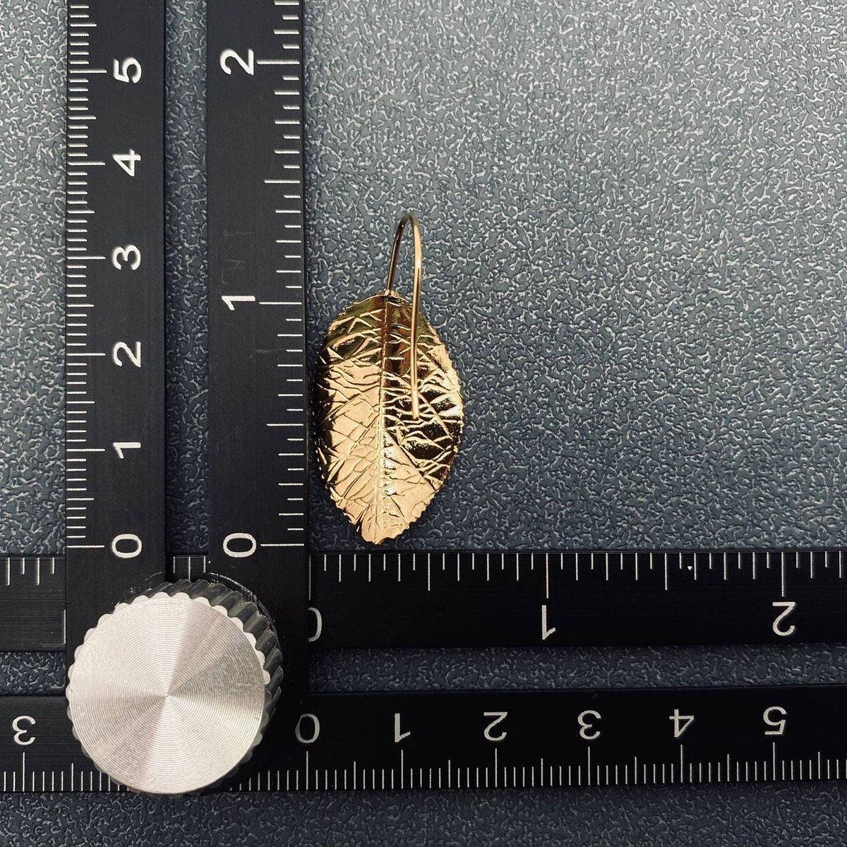 FGS - Leaves Charm18K Gold Plated Stainless Steel Earrings: Golden